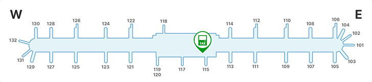 탑승동 3층 한국정보통신 내국세환급 자동화기기는 면세지역 3층 115번 게이트 부근에 위치하고 있습니다.
